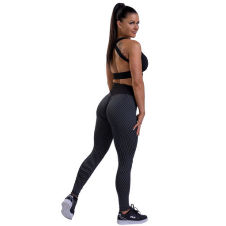 Gazoz - Angie Booty Scruch Leggings, Black-Grey