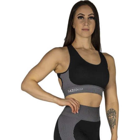 Gazoz One - Grace Sport Top, Black/Grey